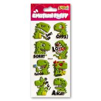 Opakowanie Naklejki puffy Emotion Dino