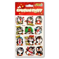 Opakowanie Naklejki puffy Emotion Penguins