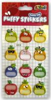 Opakowanie Naklejki Puffy Name Tag Fruits PENMATE