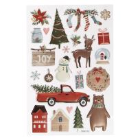 Opakowanie Naklejki świąteczne 3D