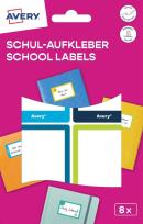 Opakowanie Naklejki szkolne - 48x70 mm 8 naklejek