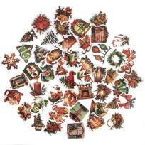 Opakowanie Naklejki winylowe Boże Narodzenie 4-6cm 50szt