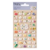 Opakowanie Naklejki wypukłe Króliki