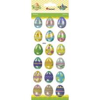 Opakowanie Naklejki wypukłe pisanki 22x30mm 18szt