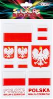 Opakowanie Naklejki wypukłe w barwach narodowych 14x21cm