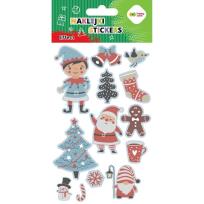 Opakowanie Naklejki Xmas blue 10x20cm HAPPY COLOR