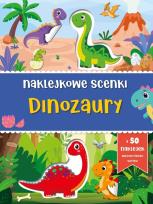 Okładka książki Naklejkowe scenki. Dinozaury