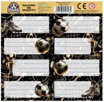 Opakowanie Nalepki na zeszyt Piłka 11 (25szt) DERFORM