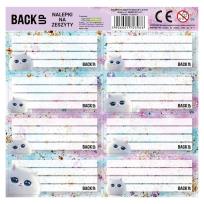 Opakowanie Nalepki na zeszyty BackUp 7 A01(25szt) DERFORM