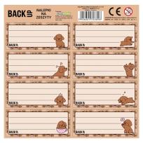 Opakowanie Nalepki na zeszyty BackUp 7 A17 (25szt) DERFORM