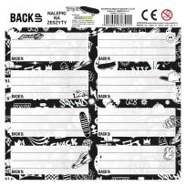 Opakowanie Nalepki na zeszyty BackUp 7 A57 (25szt) DERFORM