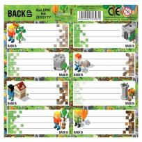 Opakowanie Nalepki na zeszyty BackUp 7 A61 (25szt) DERFORM