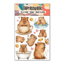 Opakowanie Naprasowanki Termo Naklejki na Ubrania Kapibara