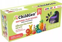 Opakowanie Naturalna ciastolina w słoiczkach 8 kolorów