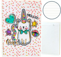 Opakowanie Notatnik A5/60K linia Kot Jednorożec