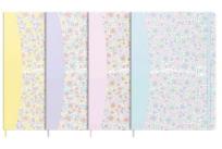 Opakowanie Notatnik A5/80K kratka Floral mix OXFORD
