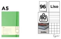 Opakowanie Notatnik A5/96K jasny zielony MIX