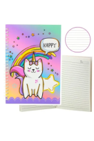 Opakowanie Notatnik A6/60K linia Kot Jednorożec