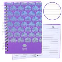 Opakowanie Notatnik A6/80K linia Muszelki fioletowy