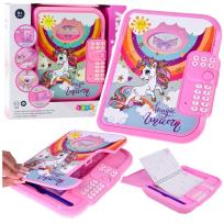 Opakowanie Notatnik na kod jednorożec różowy