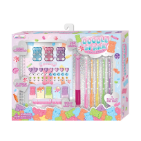 Opakowanie Notatnik na spirali z długopisem Misie żelki