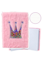 Opakowanie Notatnik pluszowy A5/80K linia Korona z konfetti