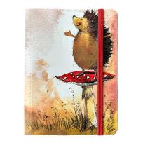 Opakowanie Notatnik z gumką A6 Jeż i muchomor
