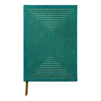 Opakowanie Notatnik z wegańskiego zamszu Green Linear Boxes