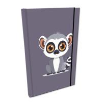Opakowanie Notes A5 kratka z gumką Soft Touch Lemur
