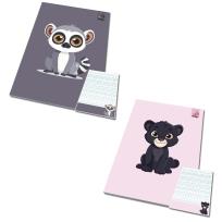 Opakowanie Notes A6/50K kratka poddruk Lemur Pantera (10szt)
