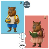 Opakowanie Notes do słówek A6/16K kratka 90g Kapibara (20szt)