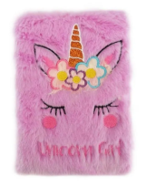 Opakowanie Notes pluszowy A5/80K Jednorożec EASY