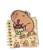 Opakowanie Notesik na spiralce Kapibara Przekąski 50 kartek