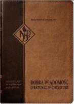 Okładka książki Nowy Testament NPD z paginatorami ciemnobrązowy