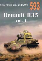 Okładka książki Nr 593 Renault R35 vol. I TANK POWER VOL. CCLXXVII
