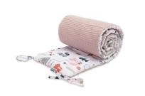 Opakowanie Ochraniacz do łóżeczka Wafel liski różowy