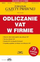 Okładka książki Odliczanie VAT w firmie. Podatki 4/2025