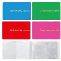 Opakowanie Okładka na dokumenty ucznia mała PVC mix