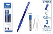 Opakowanie Ołówek automatyczny HB 0.7mm 3szt + rysiki