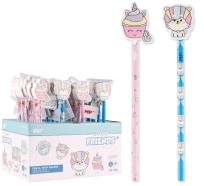 Opakowanie Ołówek z gumką HB Happy frends (24szt)