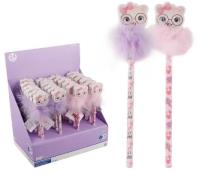 Opakowanie Ołówek z gumką HB Kotek (24szt)