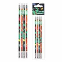 Opakowanie Ołówek z gumką HB Skate Dino 4szt