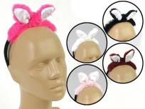 Opakowanie Opaska na włosy z pluszową kokardą MIX