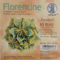 Opakowanie Origami 80g/qm Florentine Parsdiso 10x10 cm 65 ark