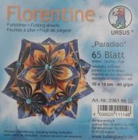 Opakowanie Origami 80g/qm Florentine Parsdiso 10x10 cm 65 ark