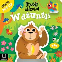 Okładka książki Otwórz okienko! W dżungli. Książeczka pop-up