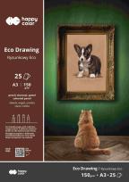 Opakowanie Paczka Blok rysunkowy ECO A3 150g. 25ark. Happy Color 5 sztuk