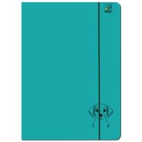 Opakowanie Paczka Teczka A4 z gumką Labrador turkus 5 sztuk