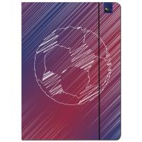 Opakowanie Paczka Teczka A4 z gumką Piłka bordo 5 sztuk