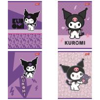 Opakowanie Paczka Zeszyt A5 32k. linia dwukolorowa Kuromi mix pakiet 15 sztuk